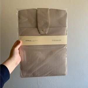 Lindsay Albanese Tan Laptop Clutch